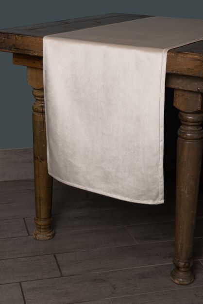 Velvet Velvet Ivory table runner